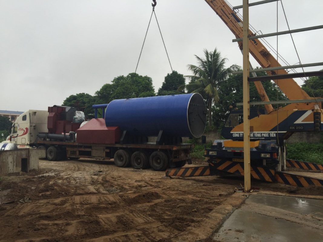 Cung cấp nồi hơi đốt than ghi xích công suất 5000 kg/h cho công ty Bê tông phúc tiến hải phòng 1 phuc tien 1